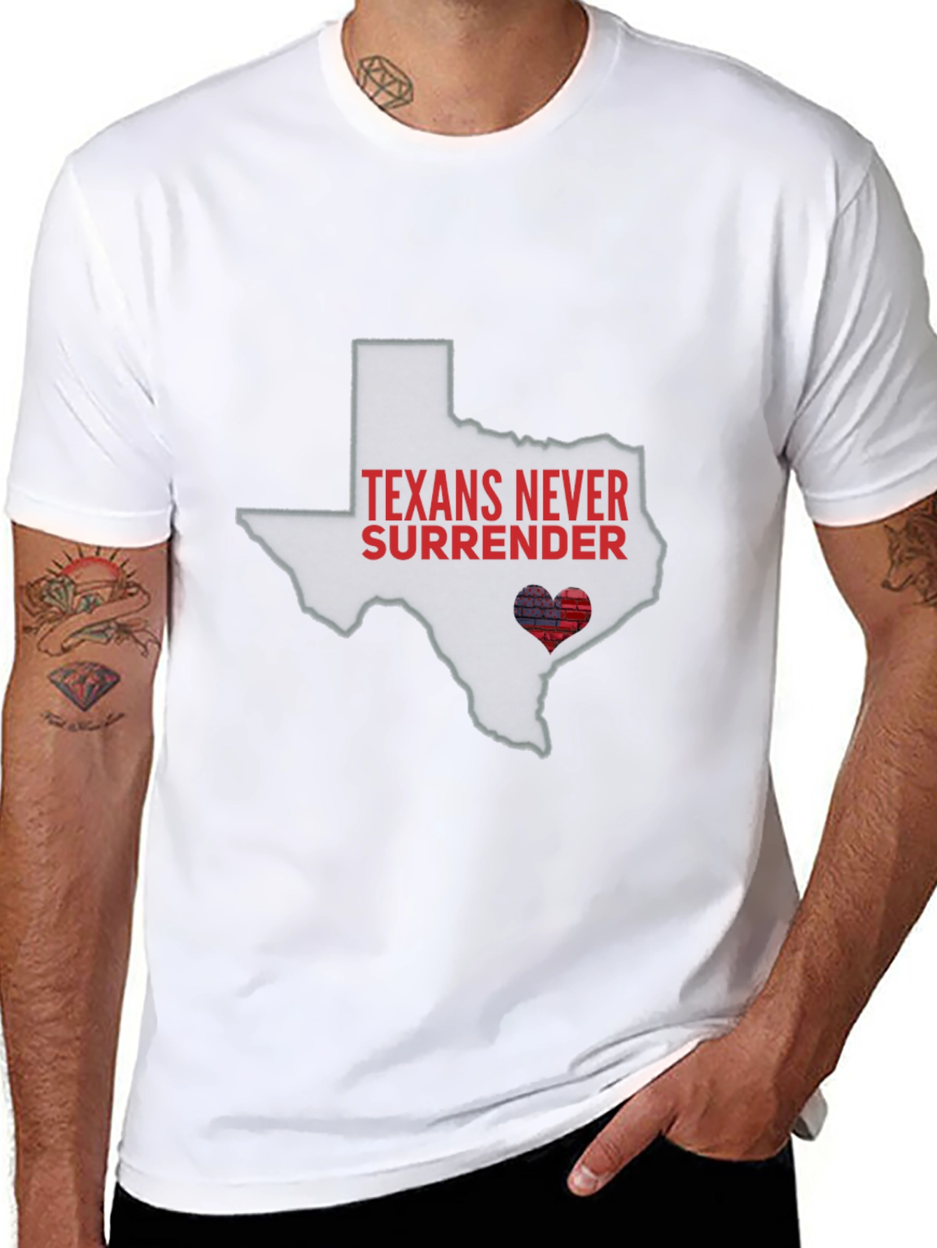Texans Never Surrender State Pride T-Shirt