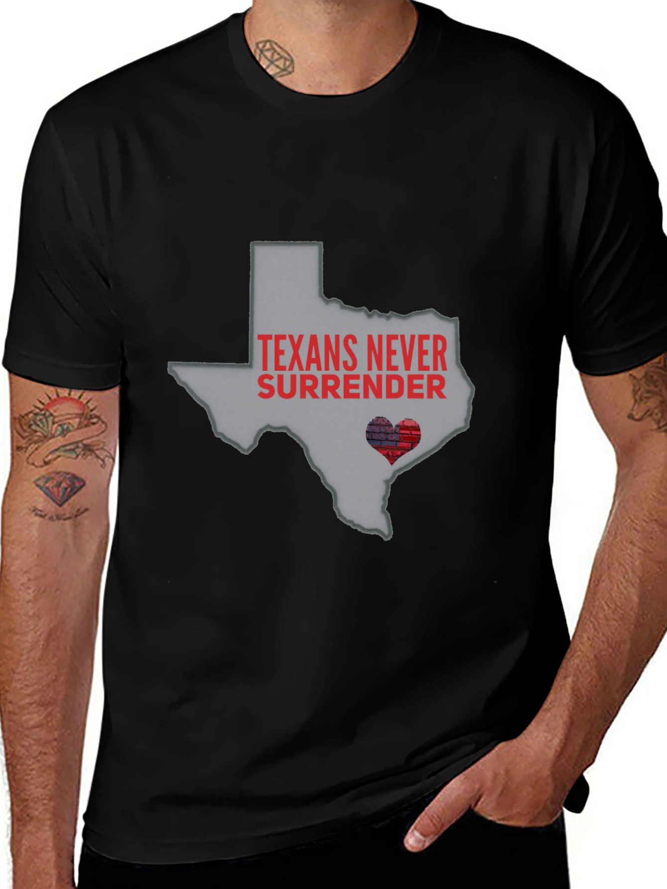 Texans Never Surrender State Pride T-Shirt