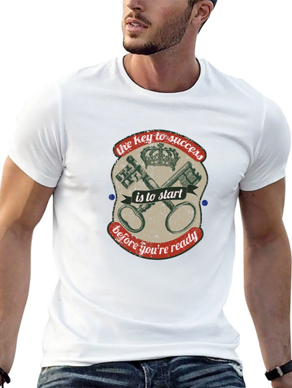 Success Key Graphic T-Shirt - Start Before Ready!