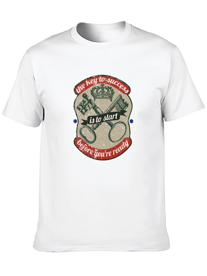Success Key Graphic T-Shirt - Start Before Ready!