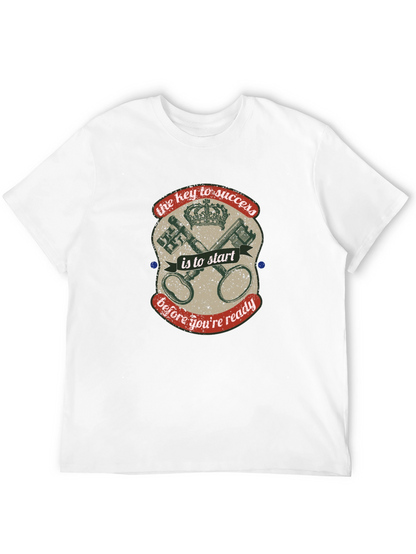 Success Key Graphic T-Shirt - Start Before Ready!