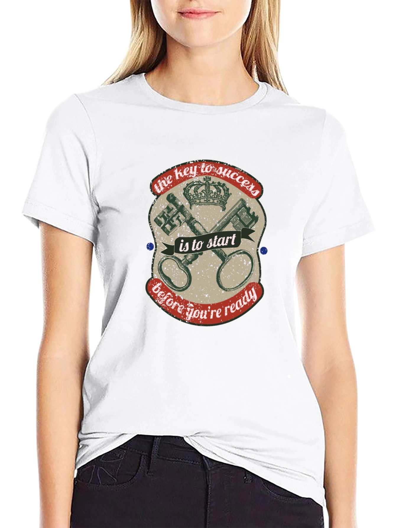 Success Key Graphic T-Shirt - Start Before Ready!