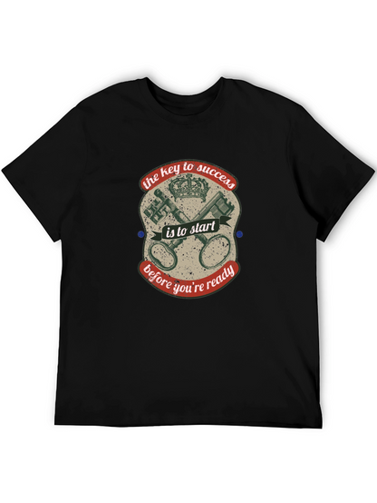 Success Key Graphic T-Shirt - Start Before Ready!