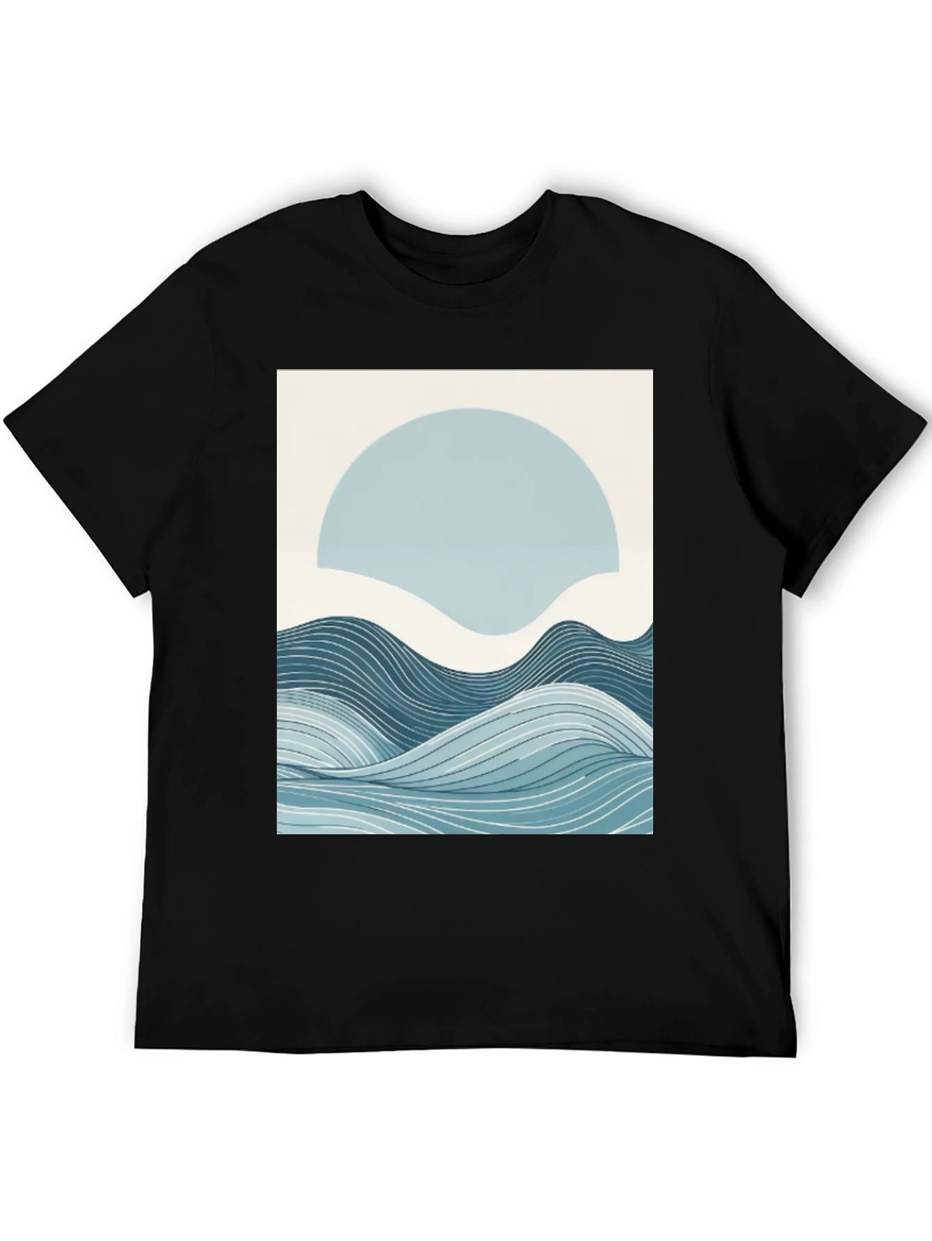 Abstract Wave Graphic Tee