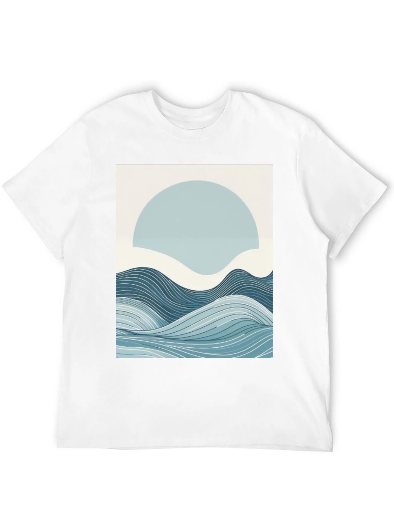 Abstract Wave Graphic Tee