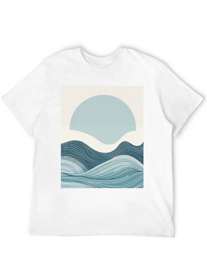 Abstract Wave Graphic Tee
