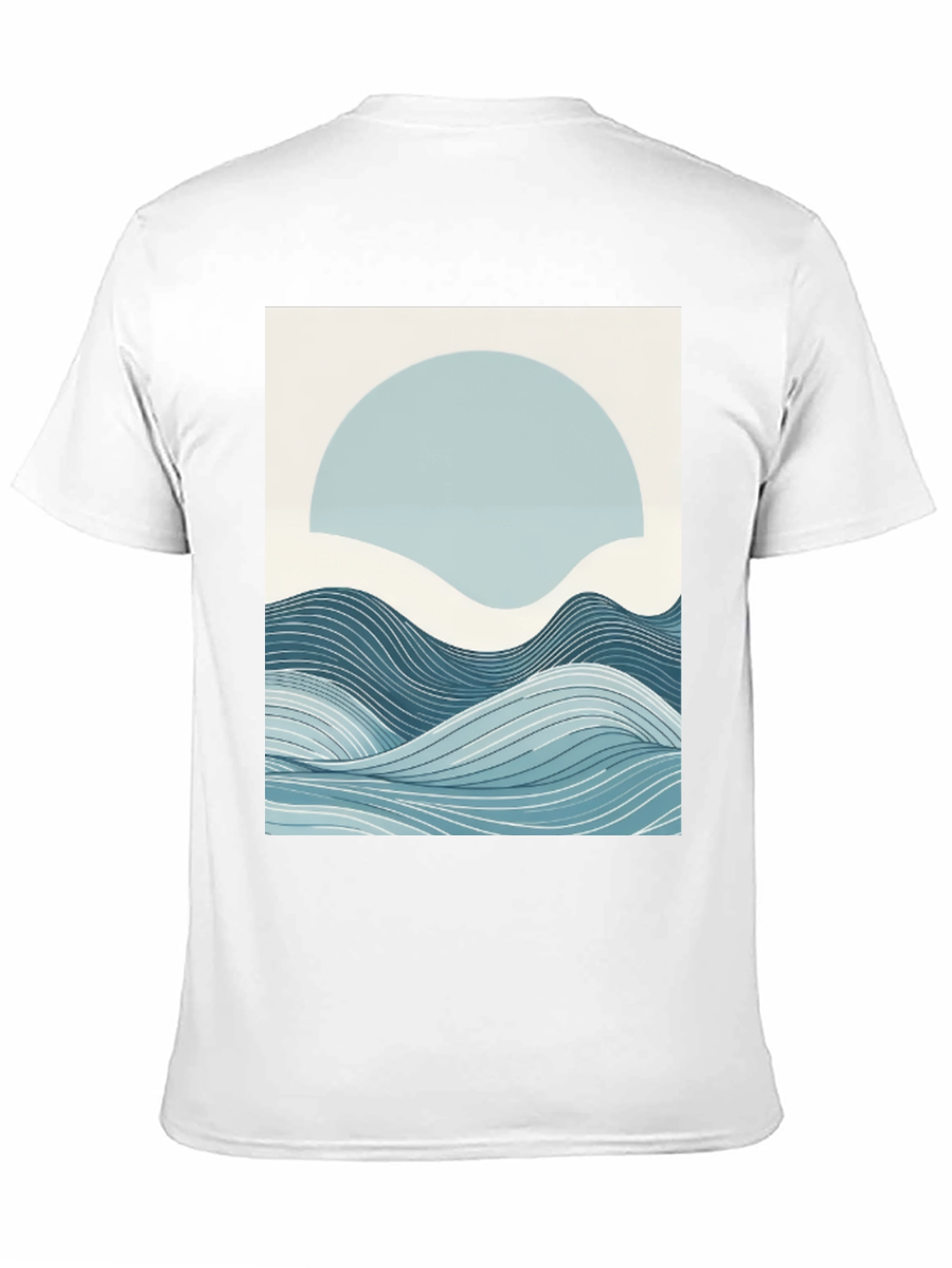 Abstract Wave Graphic Tee