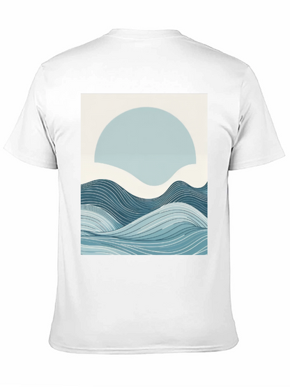 Abstract Wave Graphic Tee