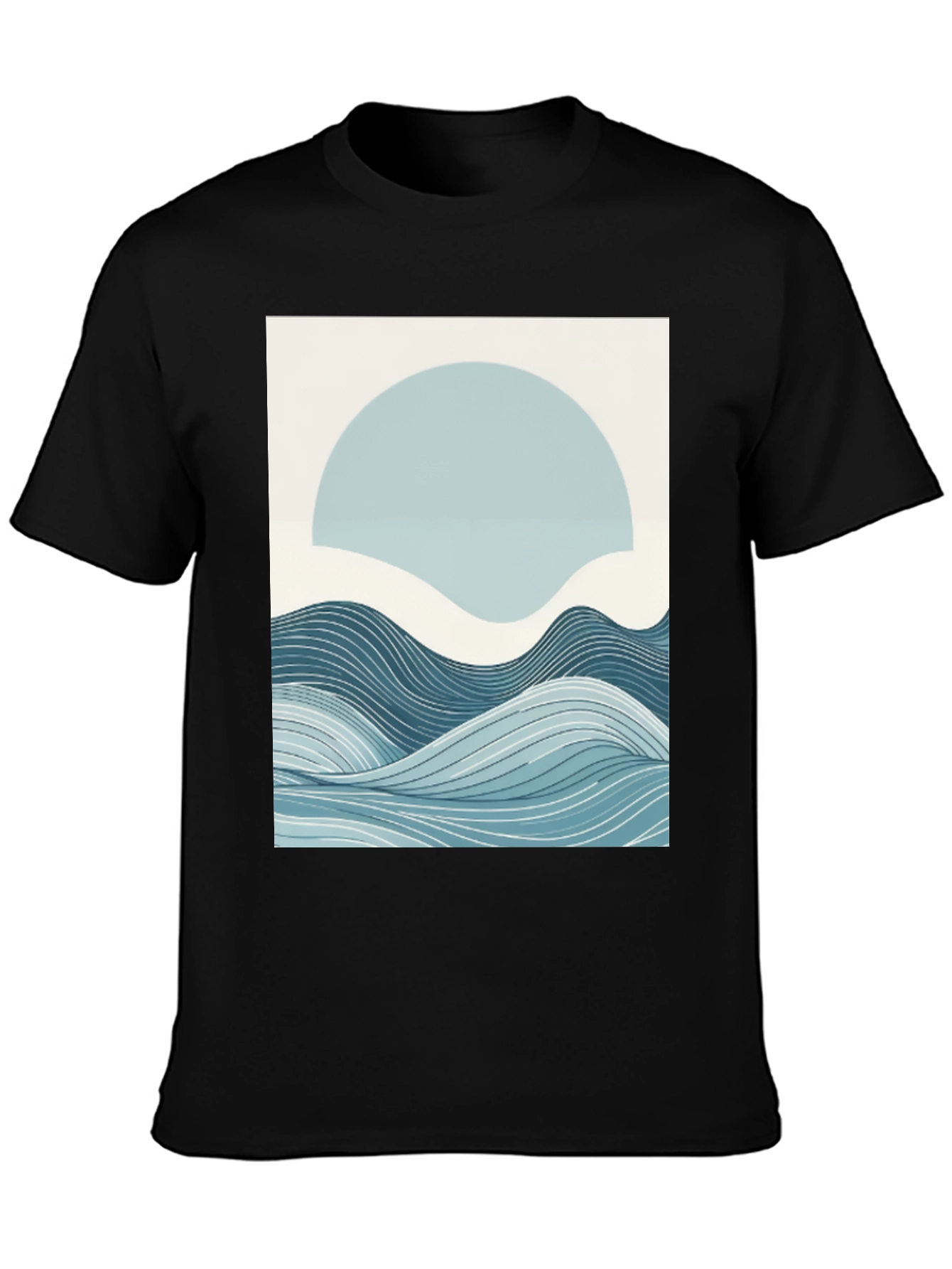 Abstract Wave Graphic Tee