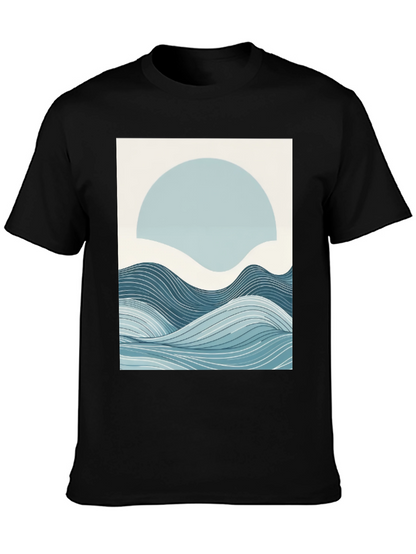 Abstract Wave Graphic Tee