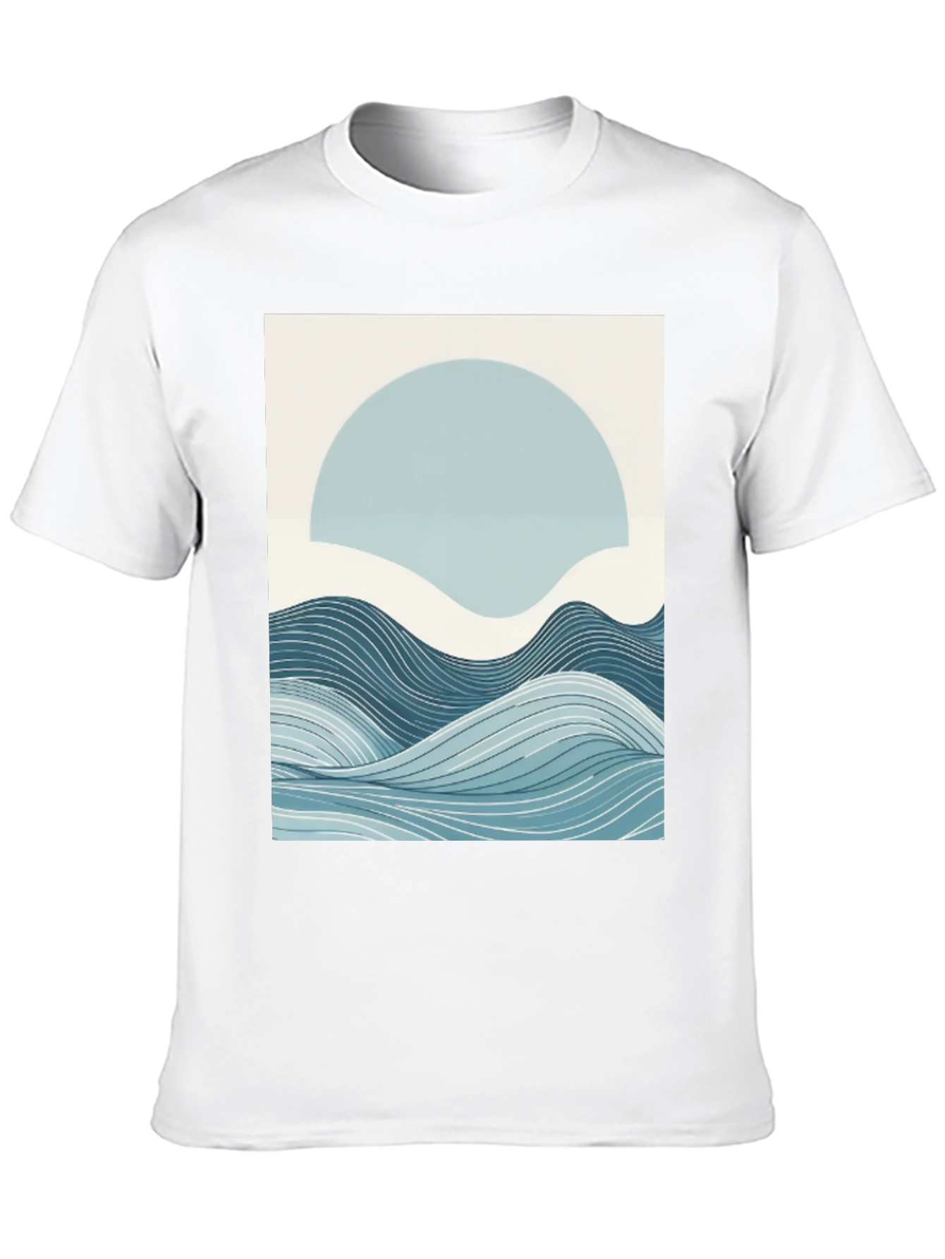 Abstract Wave Graphic Tee