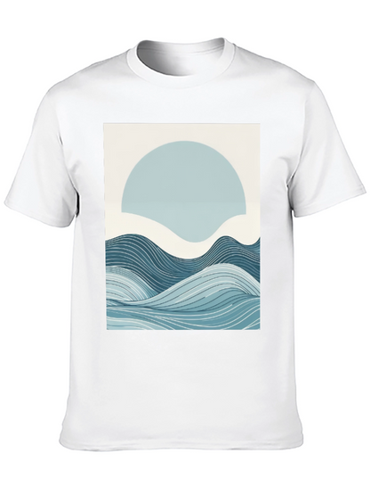 Abstract Wave Graphic Tee