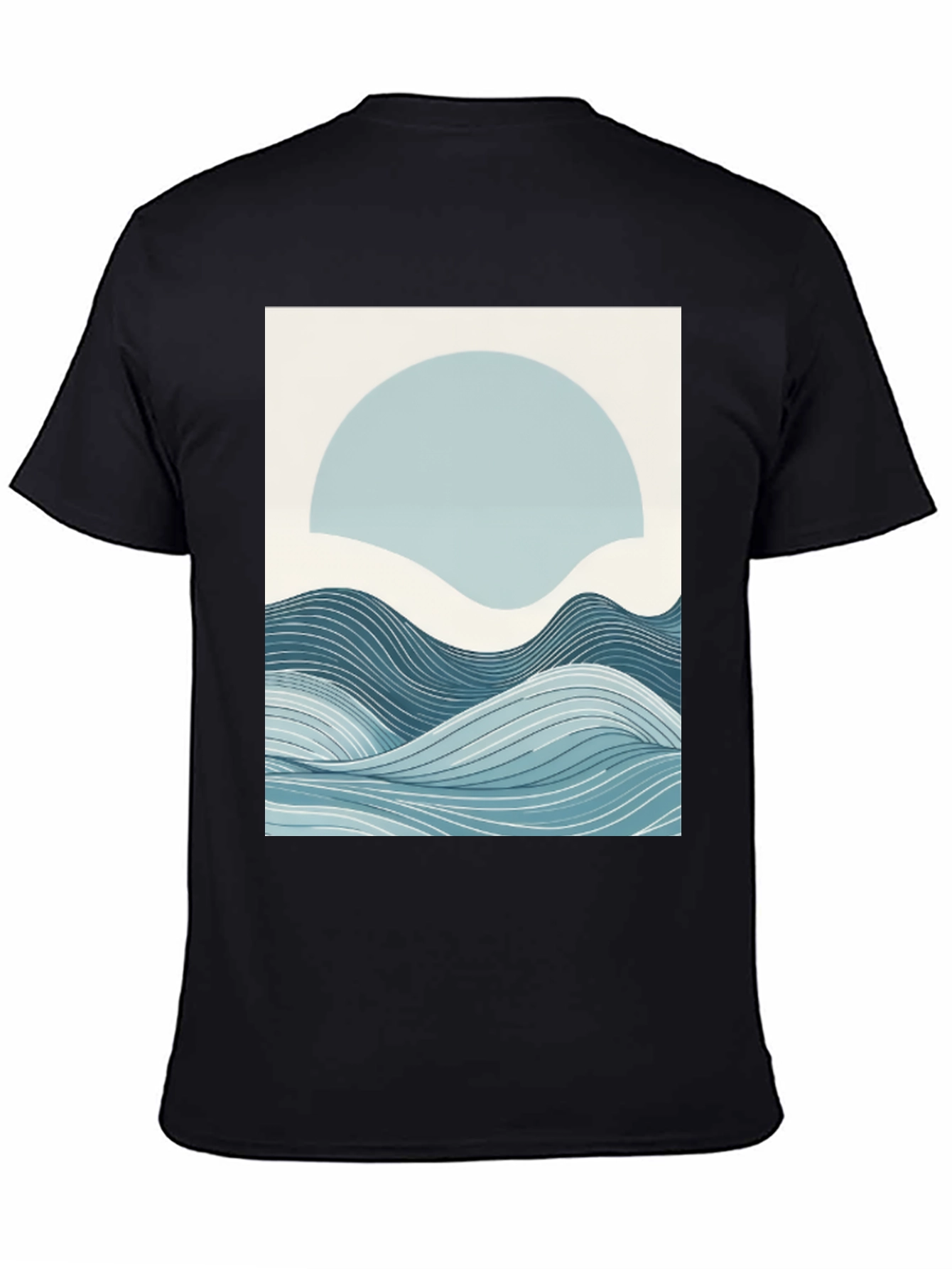 Abstract Wave Graphic Tee