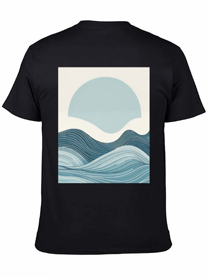 Abstract Wave Graphic Tee