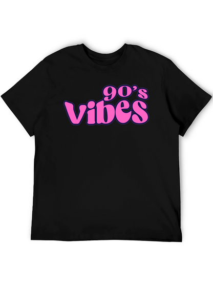 90s Vibes Black Graphic T-Shirt