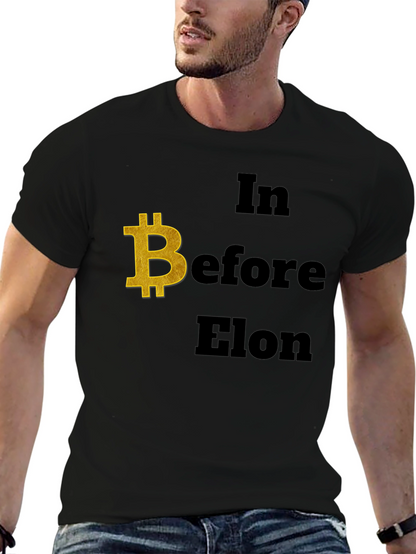 Bitcoin Before Elon T-Shirt - Crypto Enthusiast Tee