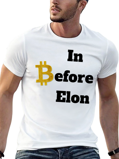 Bitcoin Before Elon T-Shirt - Crypto Enthusiast Tee