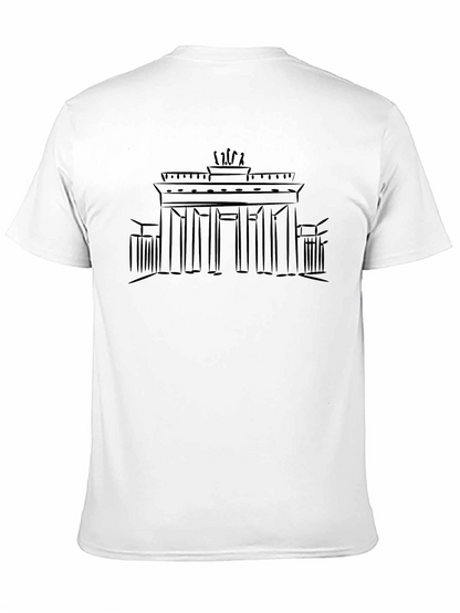 Berlin Brandenburg Gate Graphic Tee - Black