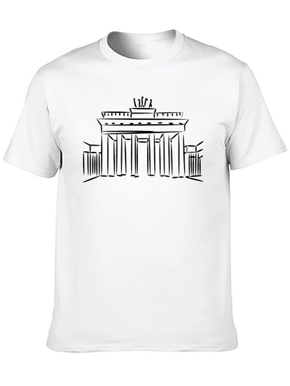 Berlin Brandenburg Gate Graphic Tee - Black
