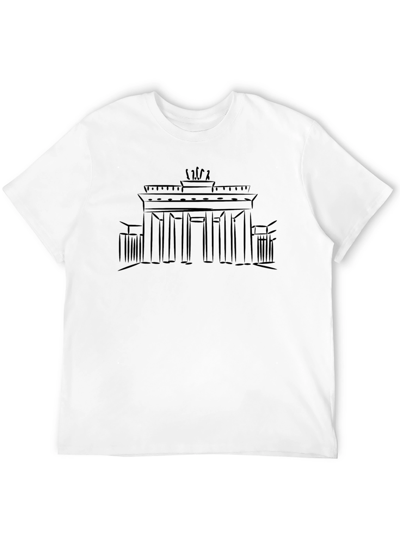 Berlin Brandenburg Gate Graphic Tee - Black