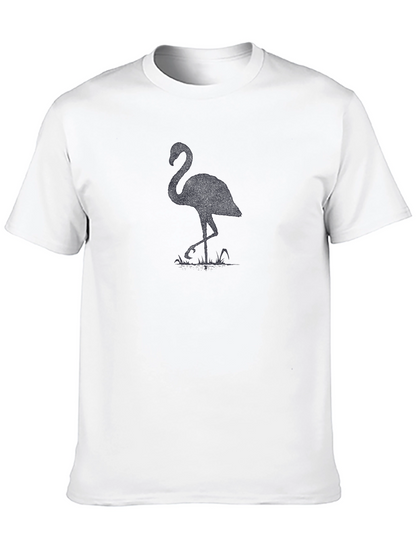 Black Flamingo Graphic Tee - Mens Casual Shirt