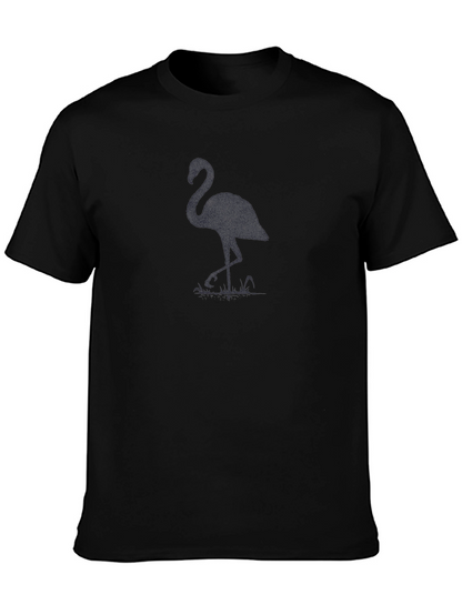 Black Flamingo Graphic Tee - Mens Casual Shirt
