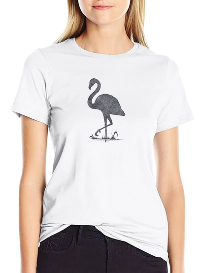 Black Flamingo Graphic Tee - Mens Casual Shirt