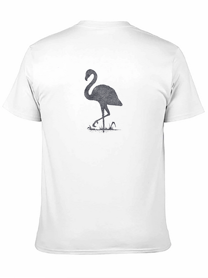 Black Flamingo Graphic Tee - Mens Casual Shirt