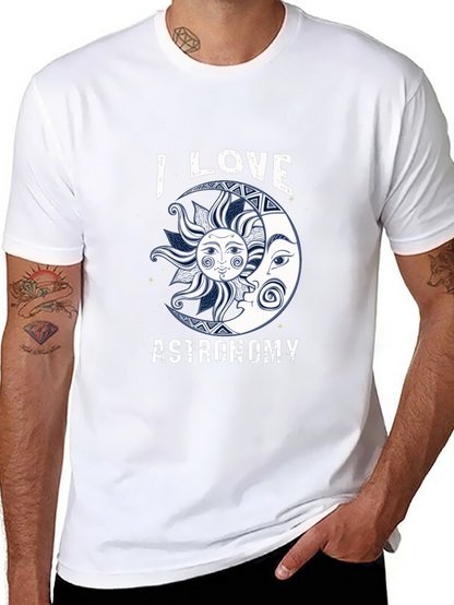 Astronomy Lover T-Shirt - Sun & Moon Graphic Tee