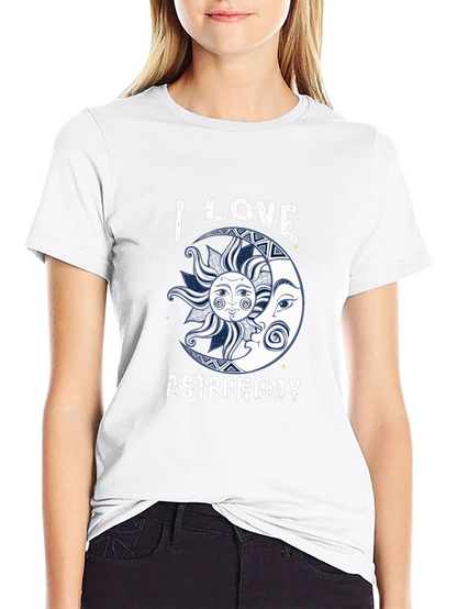 Astronomy Lover T-Shirt - Sun & Moon Graphic Tee