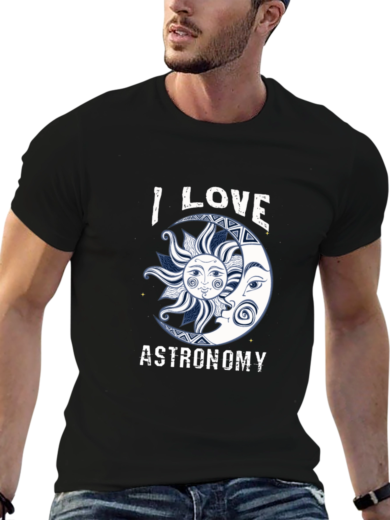 Astronomy Lover T-Shirt - Sun & Moon Graphic Tee