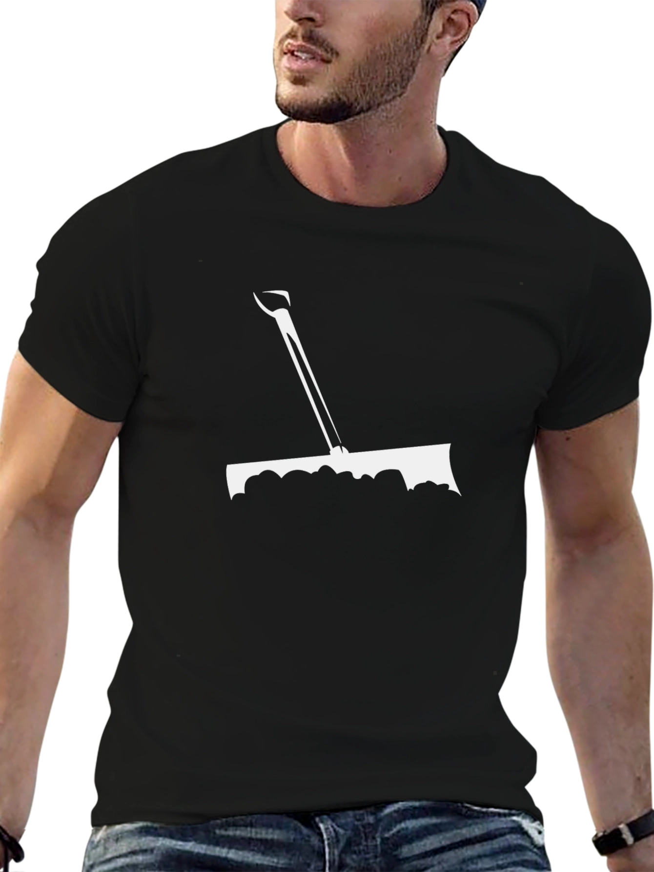 Snow Shovel Graphic Tee - Black