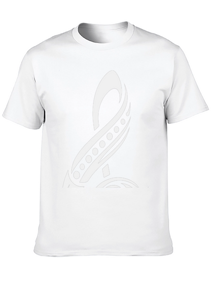 Tribal Symbol Black Tee - Unique Graphic Design