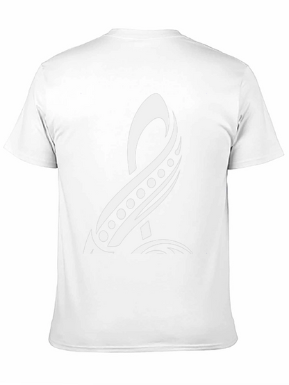 Tribal Symbol Black Tee - Unique Graphic Design