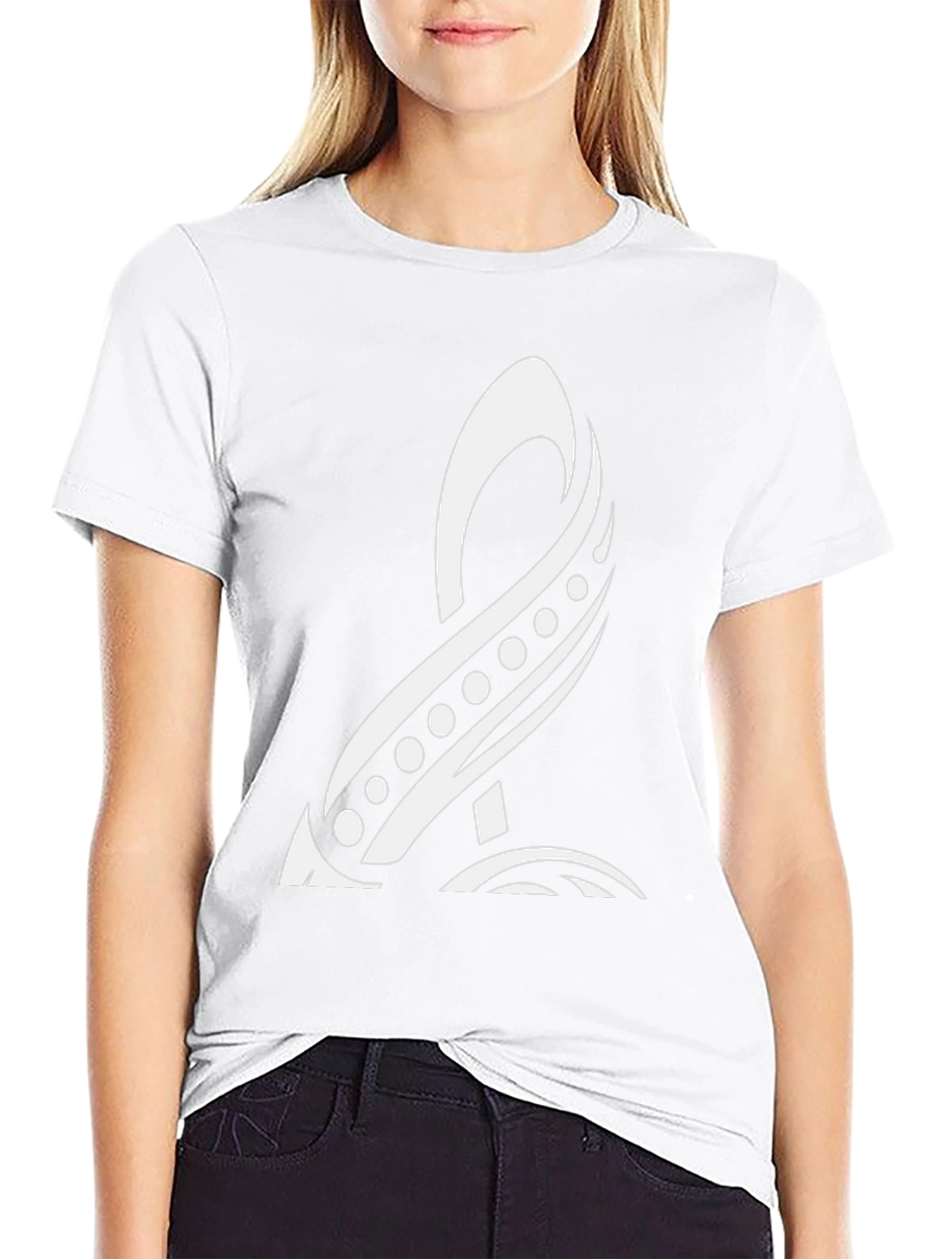 Tribal Symbol Black Tee - Unique Graphic Design