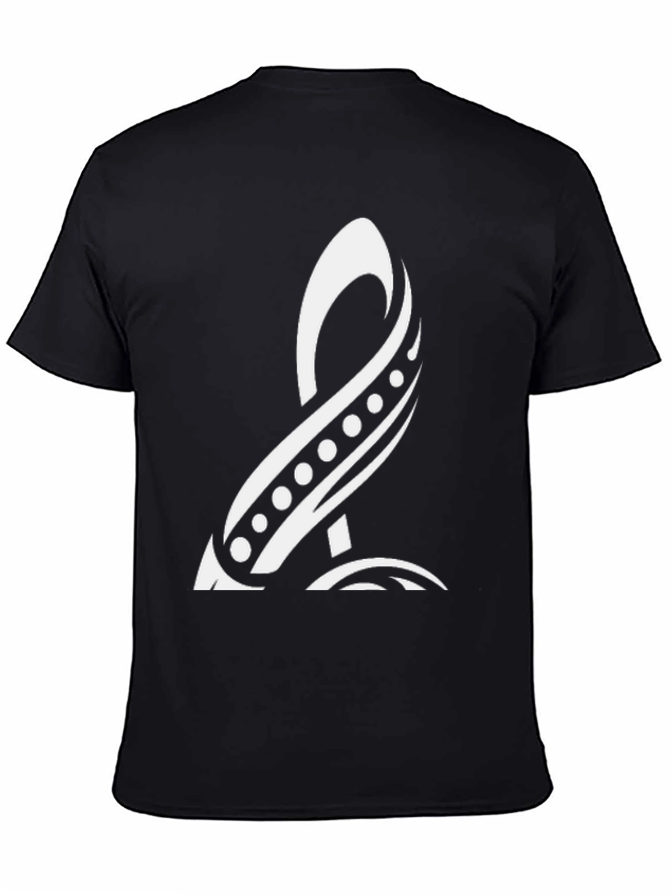 Tribal Symbol Black Tee - Unique Graphic Design