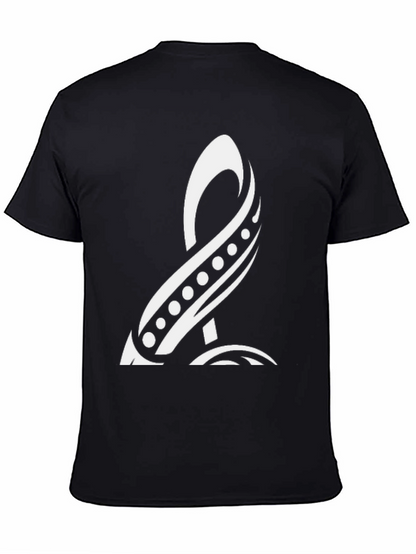 Tribal Symbol Black Tee - Unique Graphic Design