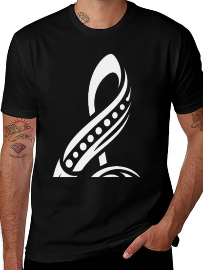 Tribal Symbol Black Tee - Unique Graphic Design