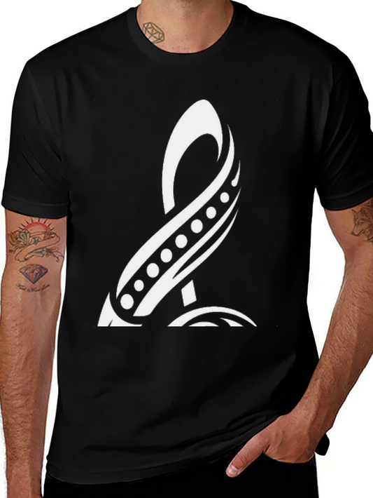 Tribal Symbol Black Tee - Unique Graphic Design