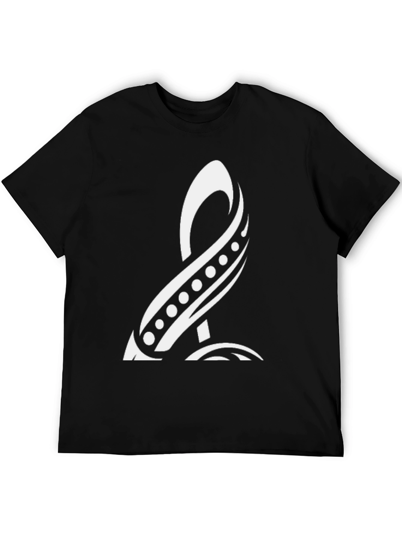 Tribal Symbol Black Tee - Unique Graphic Design