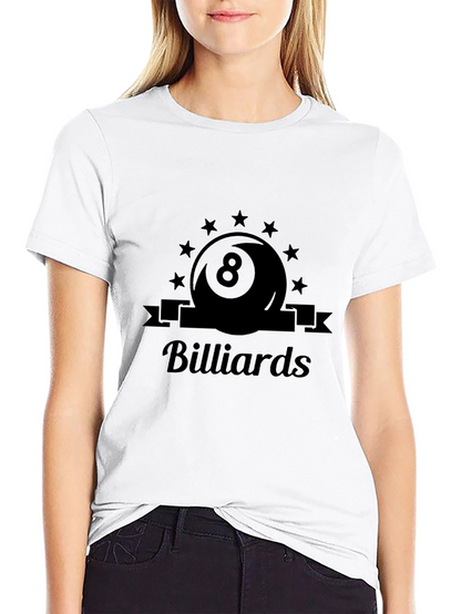 Billiards 8-Ball Graphic T-Shirt - Casual Style