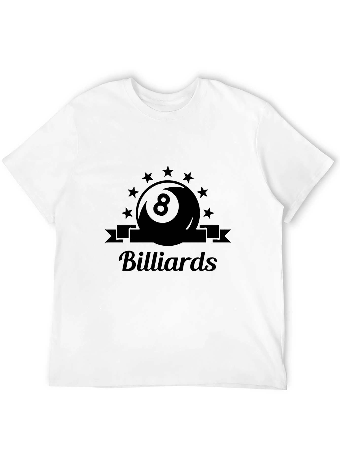 Billiards 8-Ball Graphic T-Shirt - Casual Style