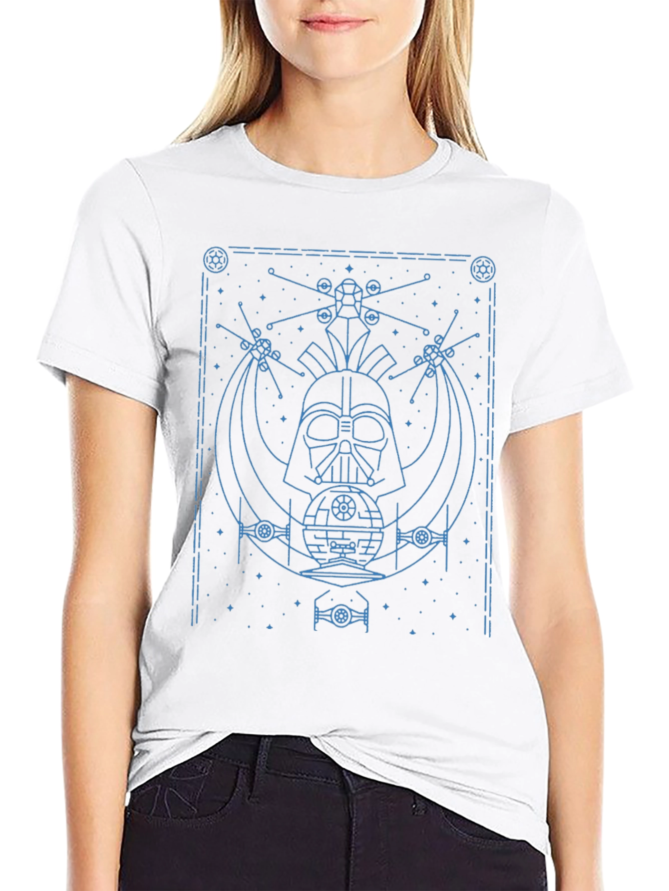 Star Wars Darth Vader Blueprint Graphic T-Shirt