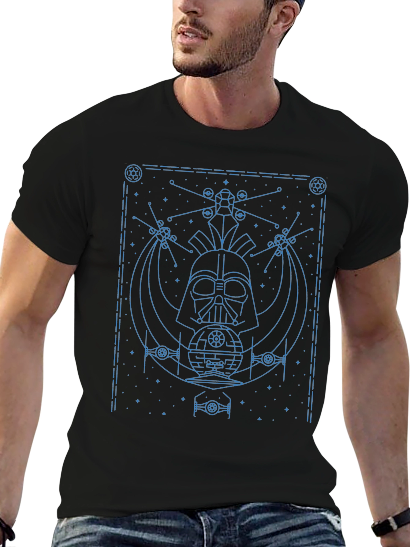 Star Wars Darth Vader Blueprint Graphic T-Shirt