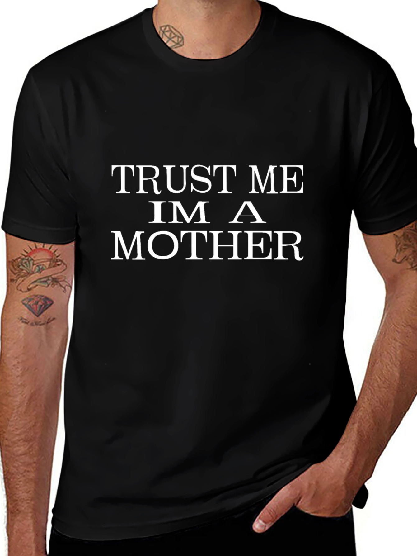 Trust Me Im A Mother Black T-Shirt