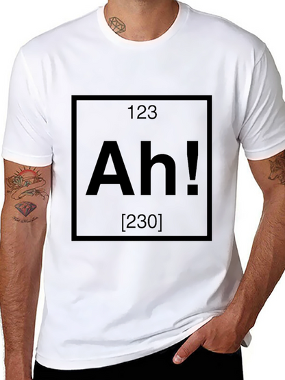 Ah! Periodic Table Inspired Funny Graphic Tee
