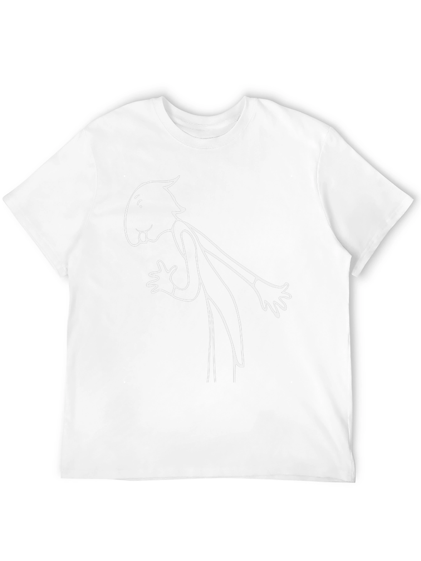 Unique Cartoon Graphic T-Shirt - Casual Black Tee