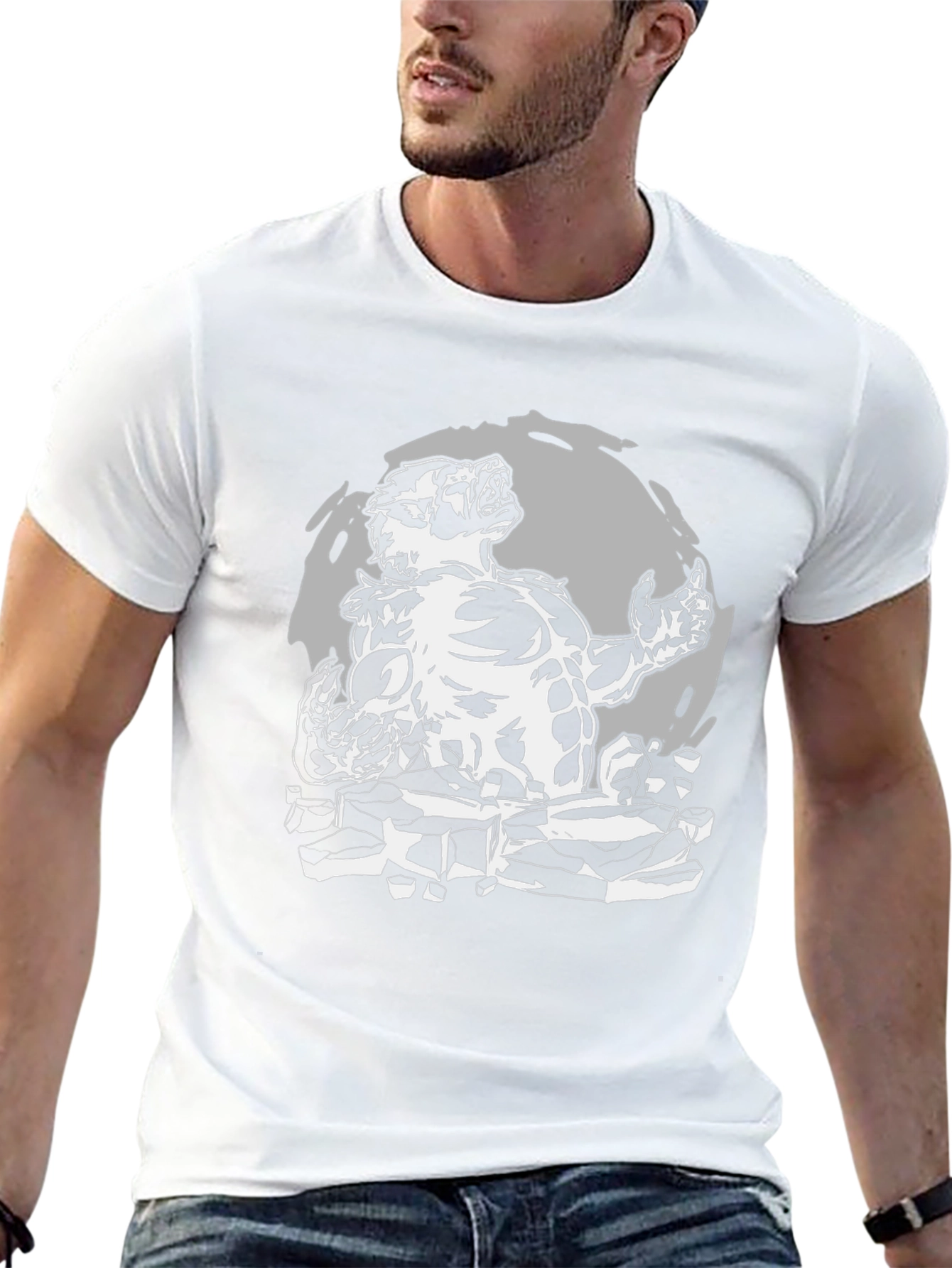 Werewolf Graphic T-Shirt - Black Cotton Tee