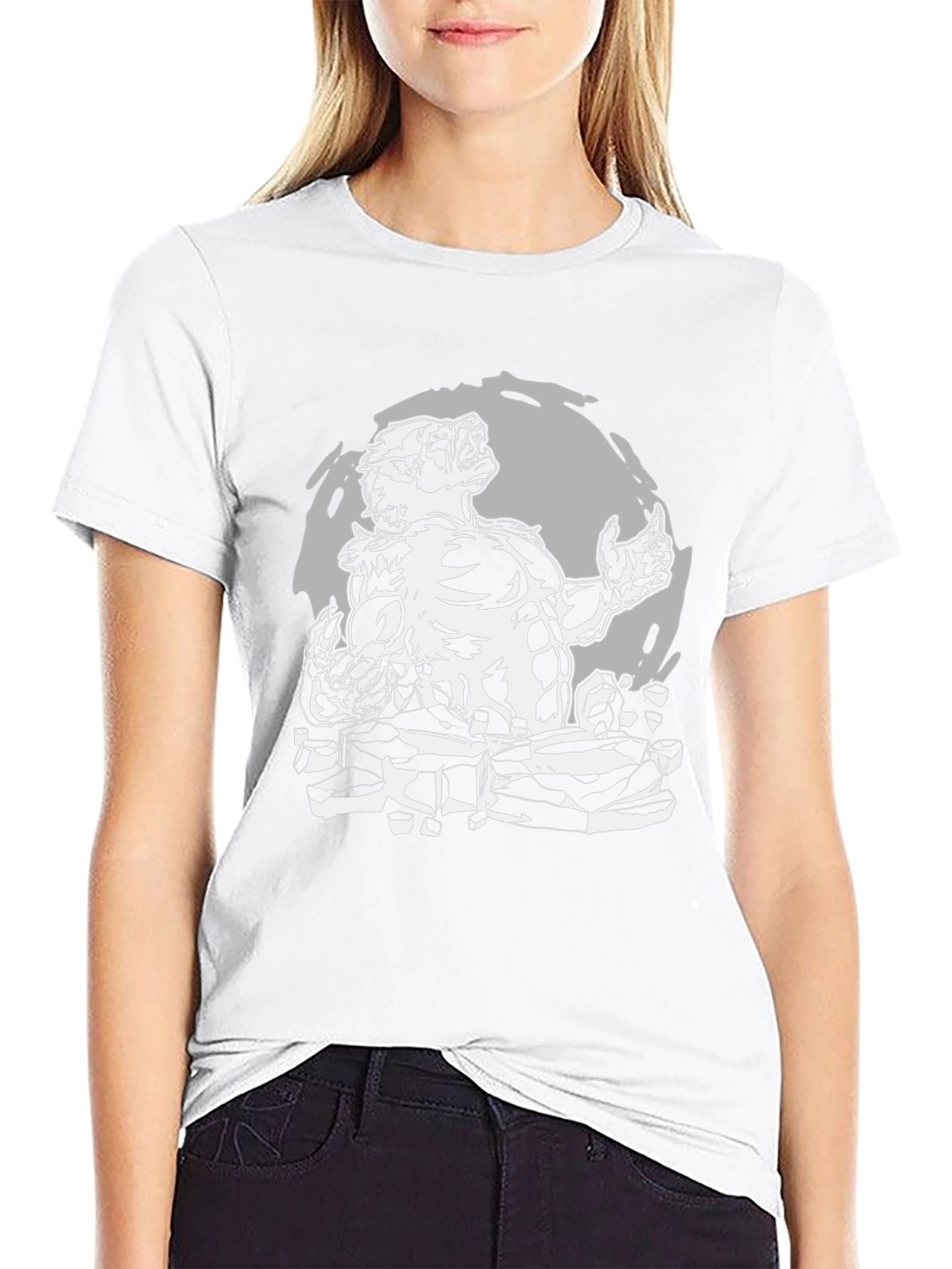Werewolf Graphic T-Shirt - Black Cotton Tee