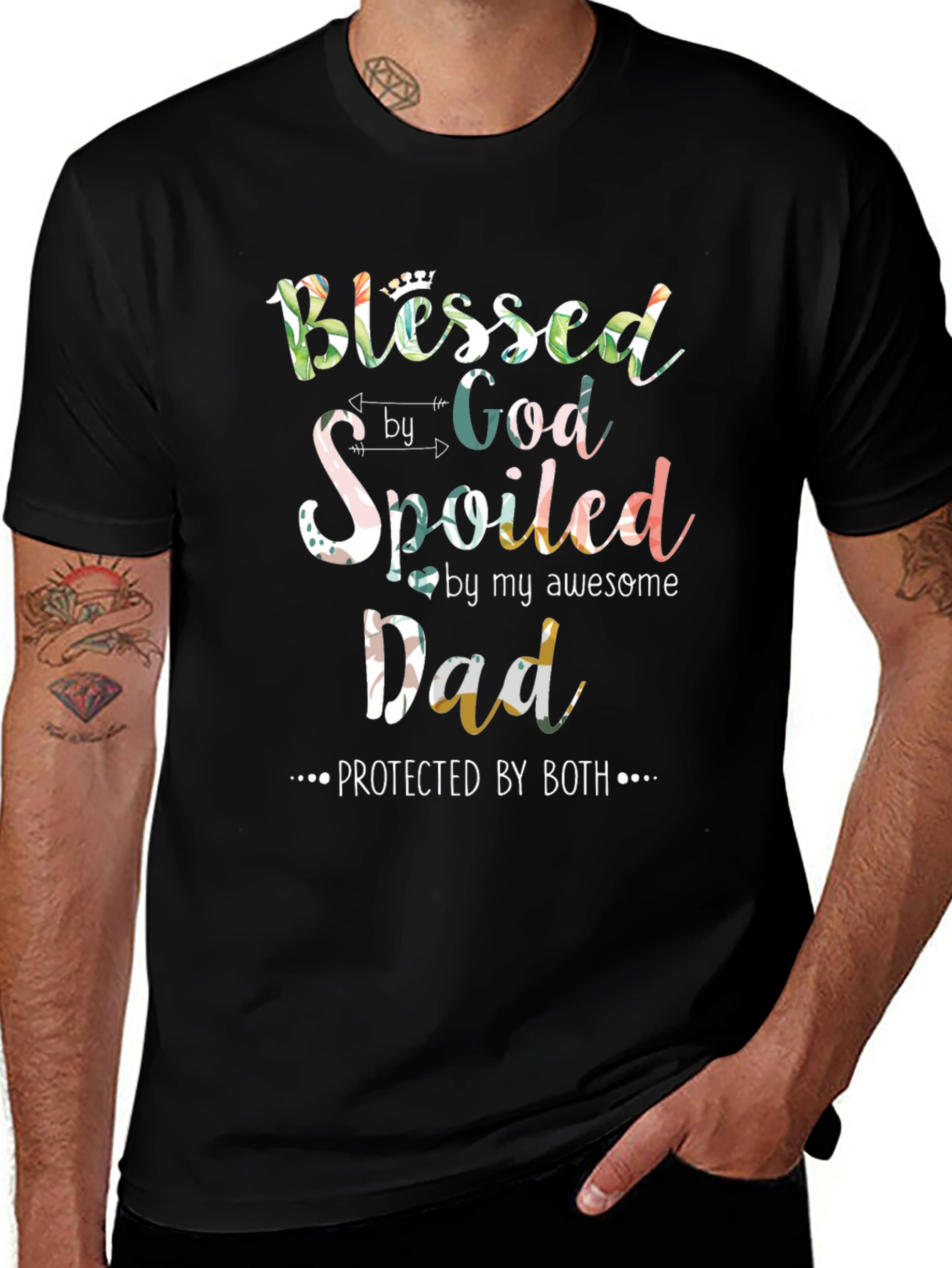 Blessed Spoiled Dad Graphic T-Shirt